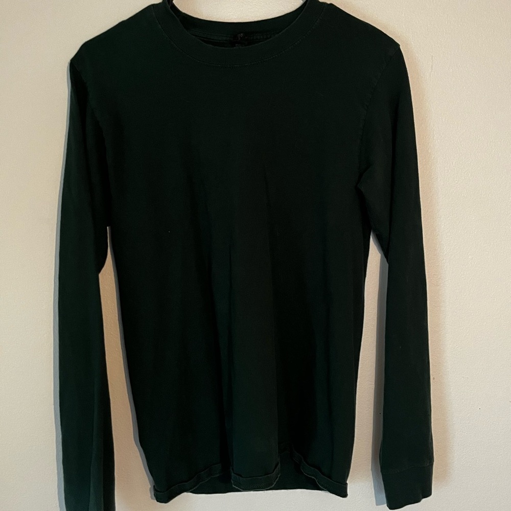 comfy dark green long sleeve